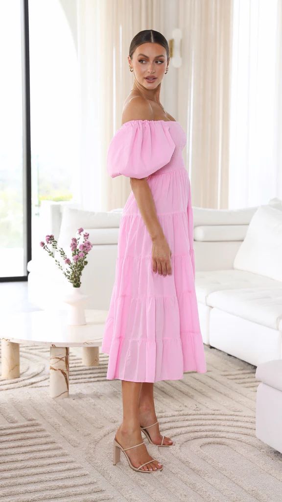 Magnolia - Tiered Off Shoulder Midi
