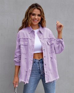 Billie - Frayed Denim Jacket