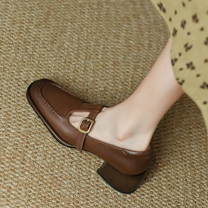 Emilia - Square Toe Mary Jane Shoes