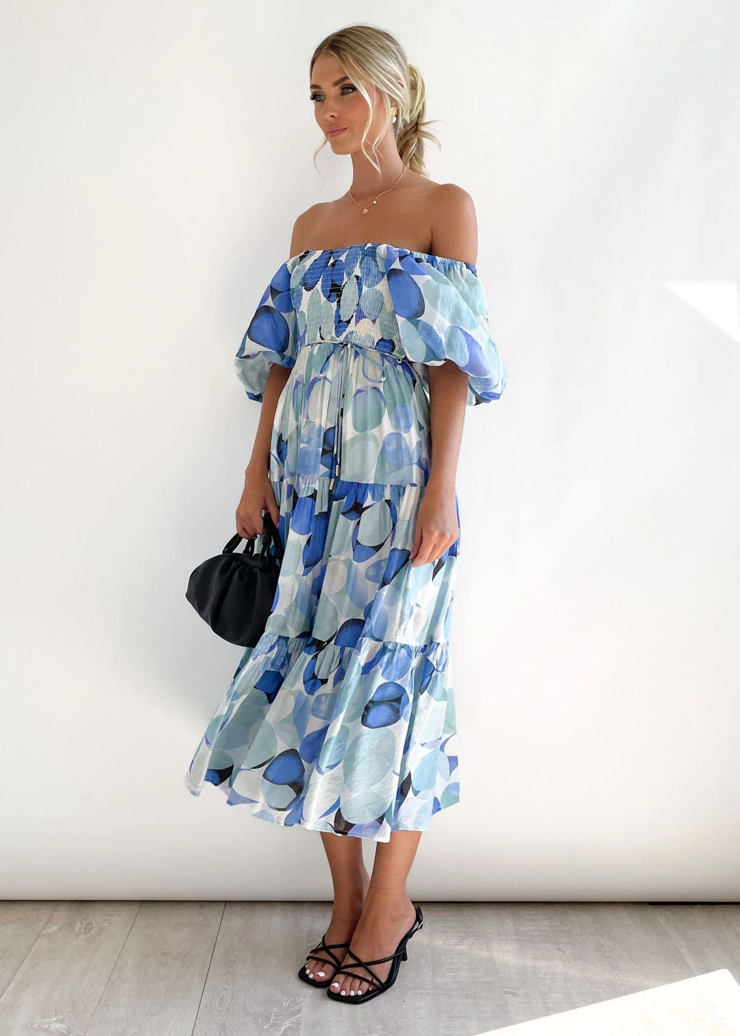 Prudence - Floral Off Shoulder Midi
