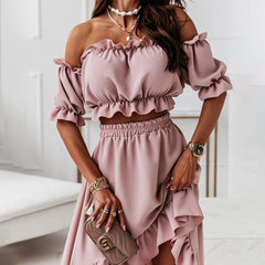 Georgia - Off Shoulder Ruffle Two Piece