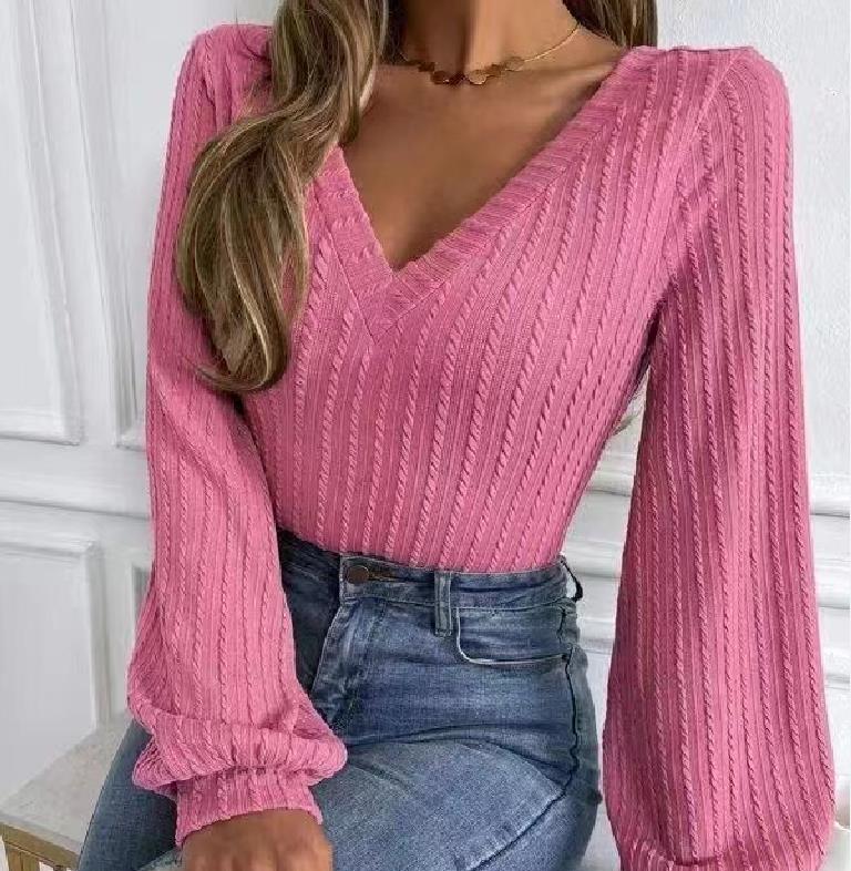 Alexandra - Off Shoulder Knit Top — Pink