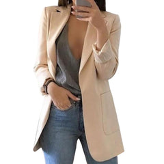 Jessica - Oversized Pocket Blazer — Apricot
