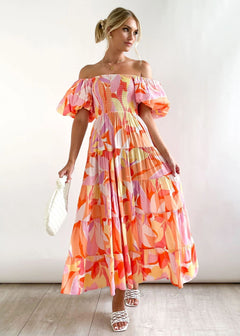 Prudence - Floral Off Shoulder Midi