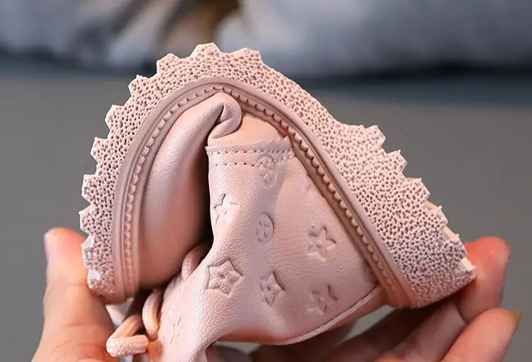Lorraine - Kids Quilted Lace up Boots