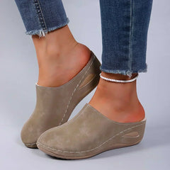 Prudence - Suede Mule Slippers