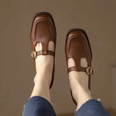 Emilia - Square Toe Mary Jane Shoes