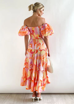 Prudence - Floral Off Shoulder Midi