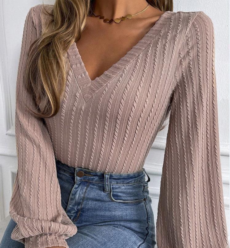 Alexandra - Off Shoulder Knit Top — Apricot