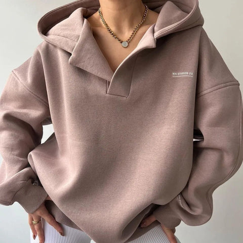 Florence - Collared Sweatshirt — Pink