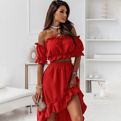 Georgia - Off Shoulder Ruffle Two Piece