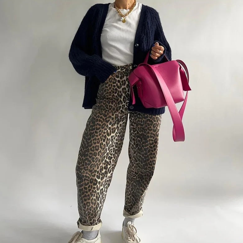 Clementine - Leopard Print Skinny Jeans