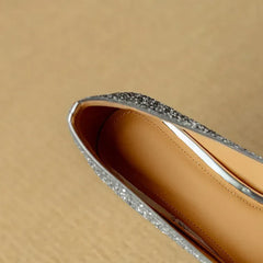 Theresa - Glitter Crystal Bow Pumps