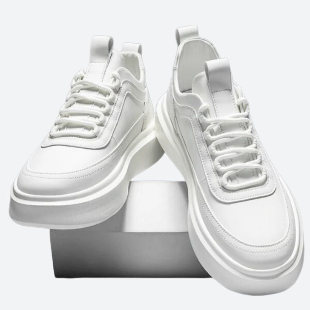 Nicholas - Chunky Platform Sneakers — White