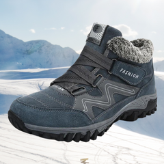 Abigail - Fur Lined Hiking Boots — Grau Blau