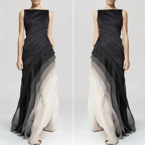 Phoebe - Layered Chiffon Maxi Dress