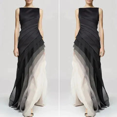 Phoebe - Layered Chiffon Maxi Dress