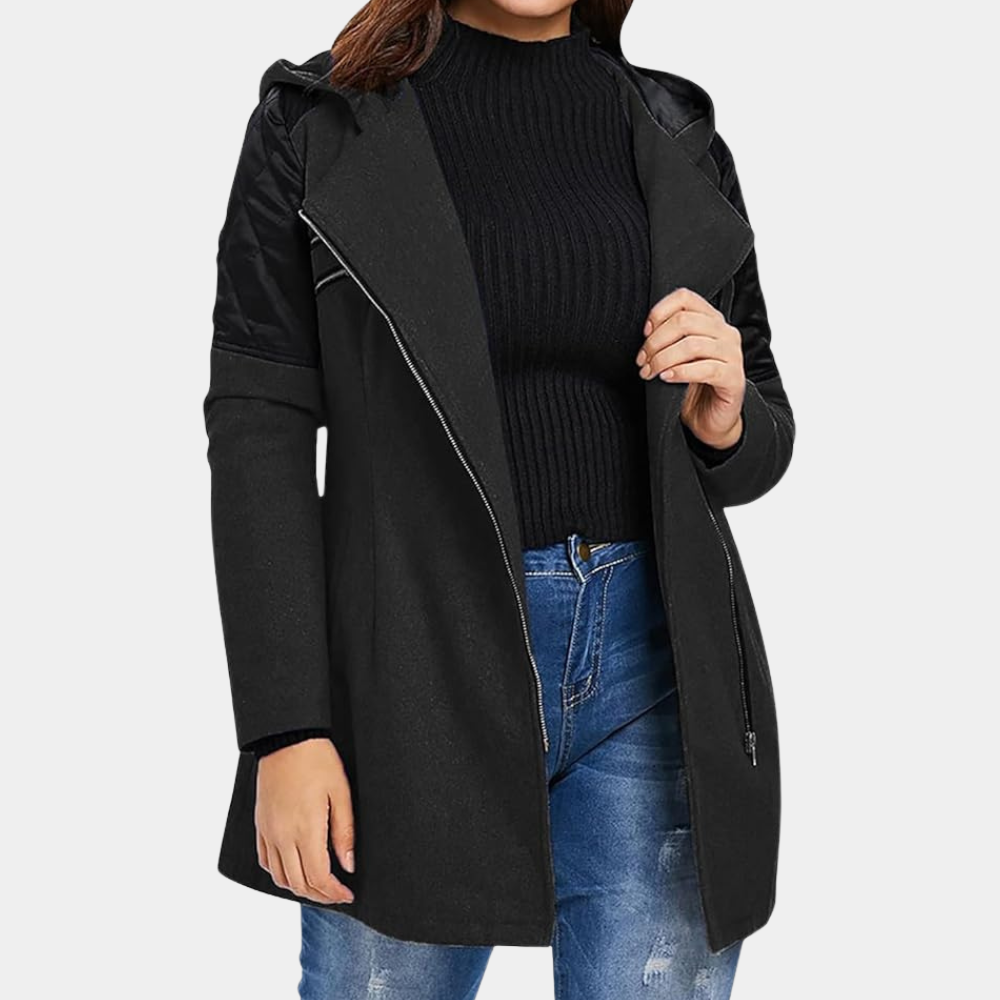 Yasmin - Hooded Zip Coat