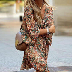 Margaret - Paisley Print Mini Dress