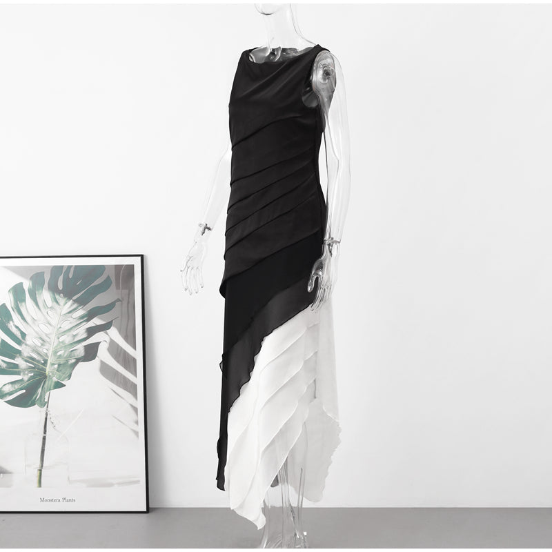 Phoebe - Layered Chiffon Maxi Dress