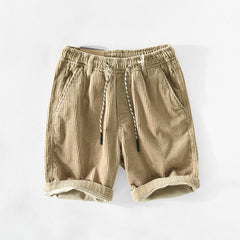 Jordan - Corduroy Drawstring Shorts — Khaki