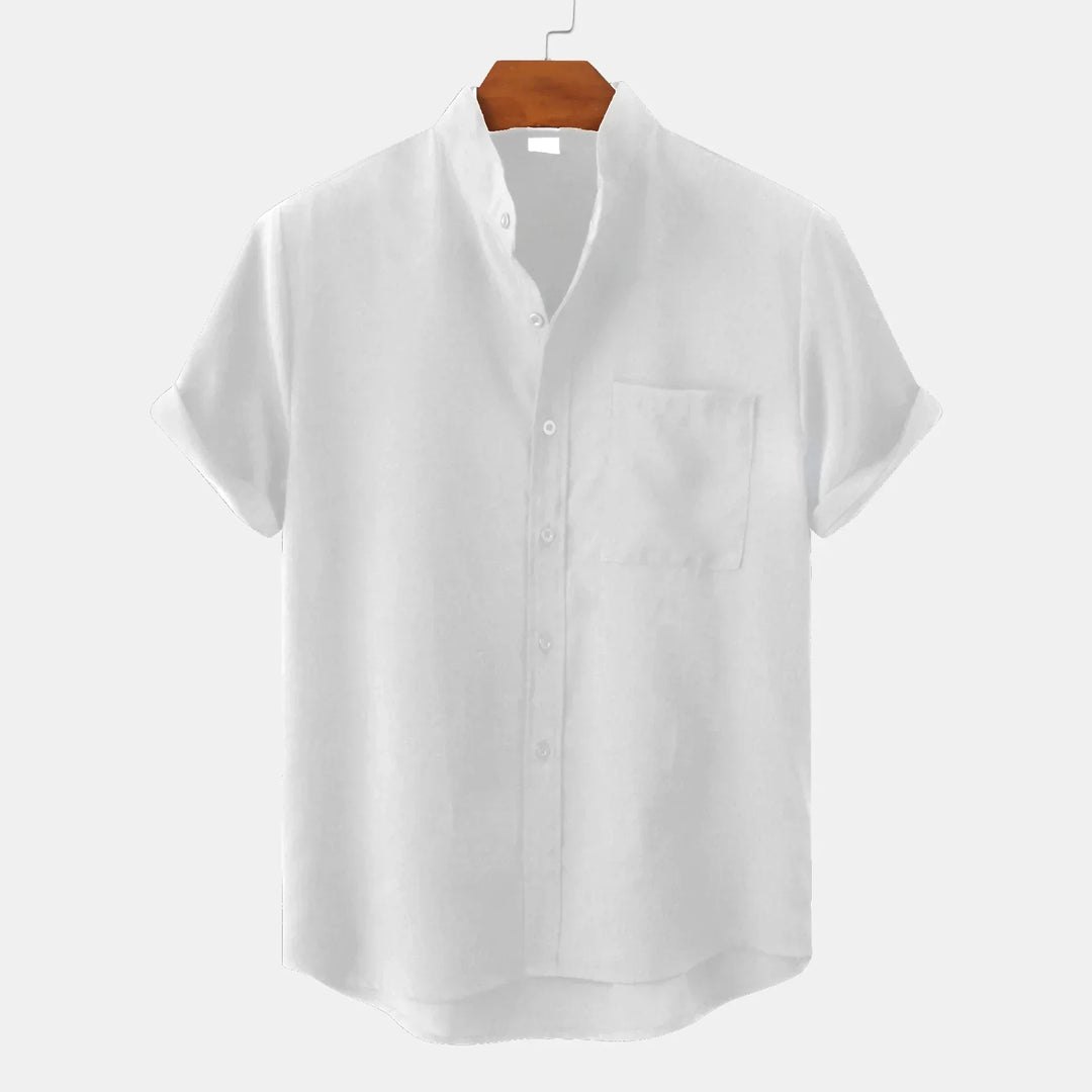 Evangeline - Linen Short Sleeve Shirt