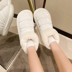 Sarah - Padded Boots with Fur Trim