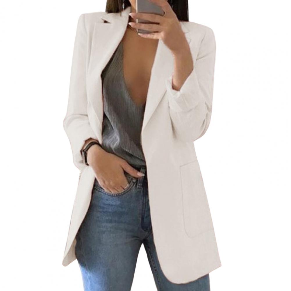Jessica - Oversized Pocket Blazer — White