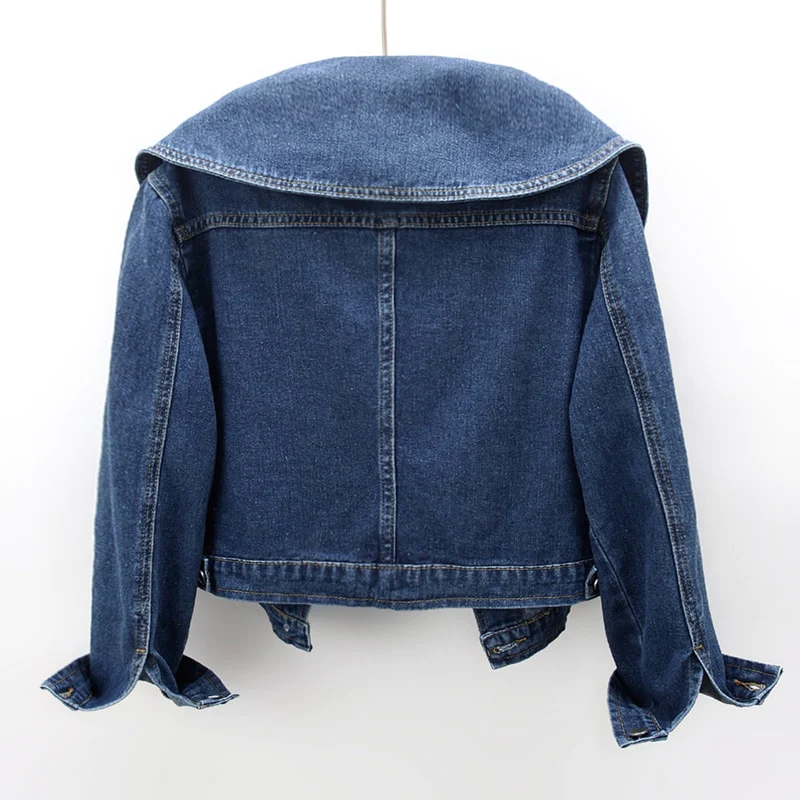 Sienna - Denim Jacket with Big Collar