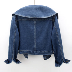 Sienna - Denim Jacket with Big Collar