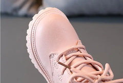 Lorraine - Kids Quilted Lace up Boots