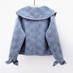 Sienna - Denim Jacket with Big Collar