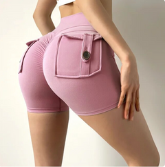 Evangeline - Gym Shorts with Pockets — Plum
