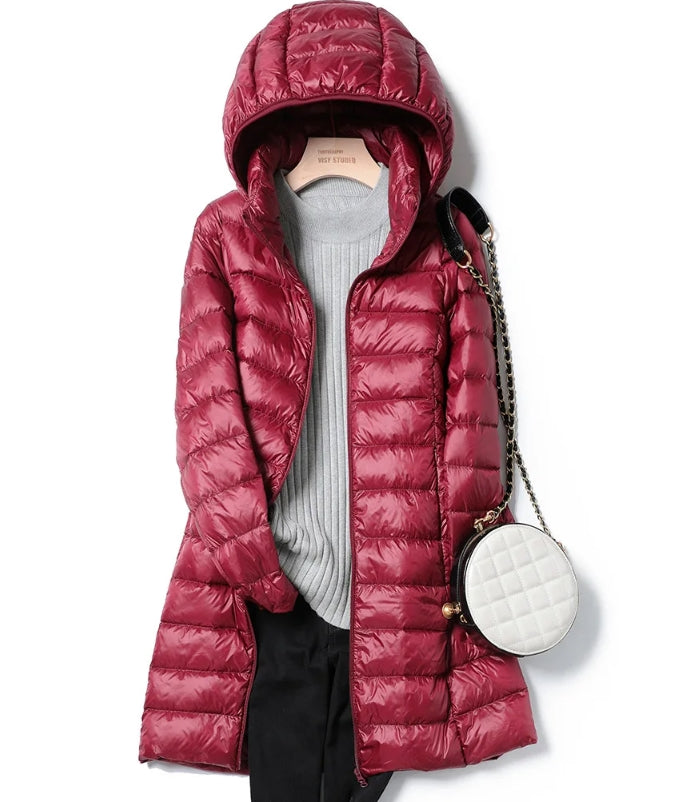 Jasmine - Lightweight Hooded Puffer Coat