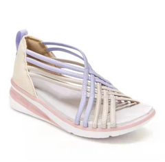 Rhiannon - Strappy Flat Sandals — Purple
