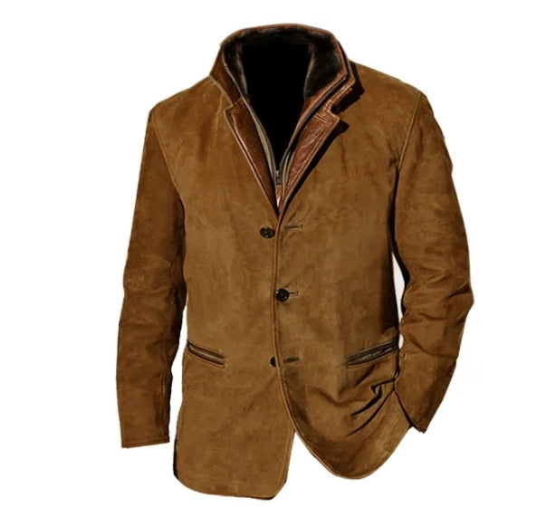 Ralph - Suede Blazer Jacket — Coffee