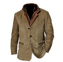 Ralph - Suede Blazer Jacket — Khaki