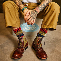 Harriet - Two Tone Leather Boots