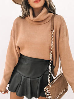 Wilhelmina - Faux Leather Mini Skirt