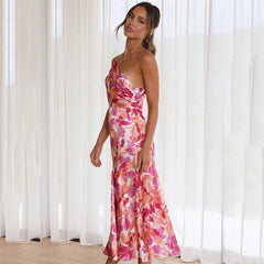 Adrienne - Floral Satin Slip Midi