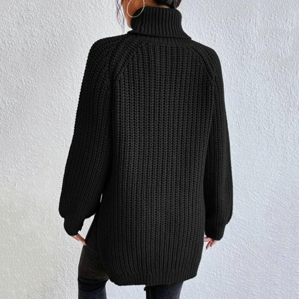 Francesca - Turtleneck Jumper with Split