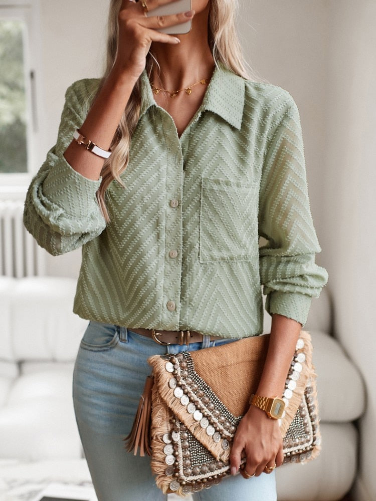 Melanie - Striped Cotton Shirt