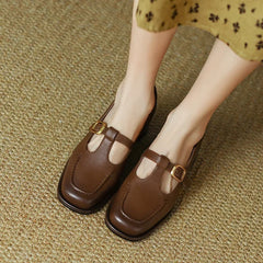 Emilia - Square Toe Mary Jane Shoes