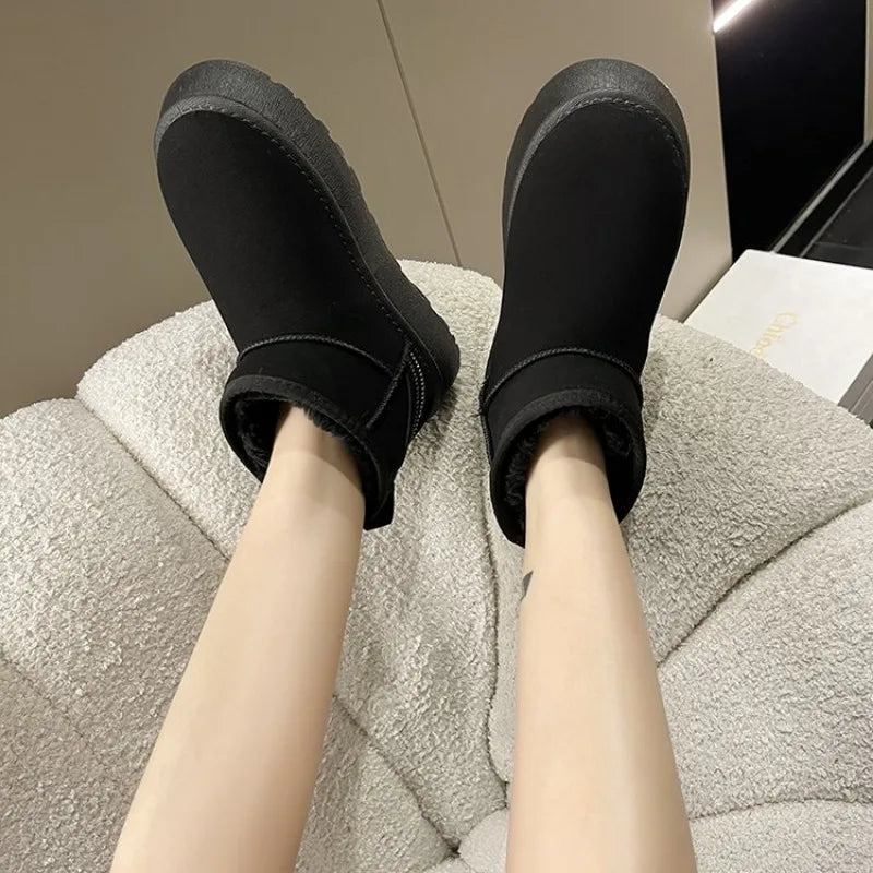 Isadora - Platform Sheepskin Boots