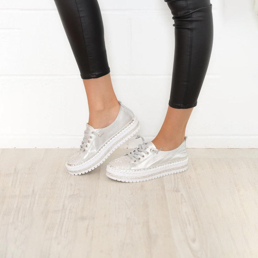 Rosanna - Glitter Platform Sneakers