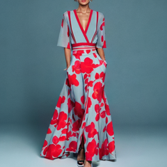 Olivia - Poppy Print Maxi Dress