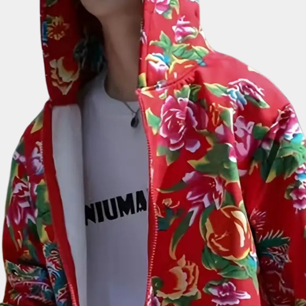 Dominic - Floral Print Padded Jacket