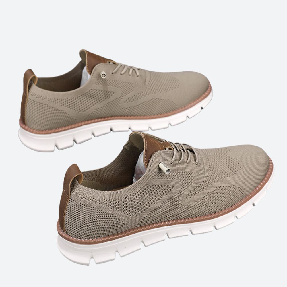Patrick - Knit Running Trainers — Khaki