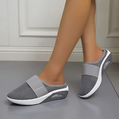 Rosalind - Slip on Comfort Mules — Dark grey