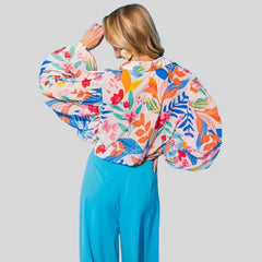 Catherine - Tropical Print Blouse
